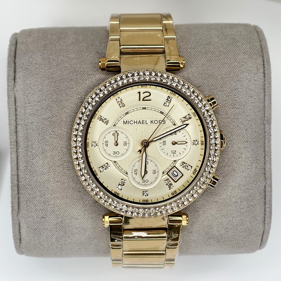 LAST Michael Kors Parker Gold Watch - Picture 3 of 8